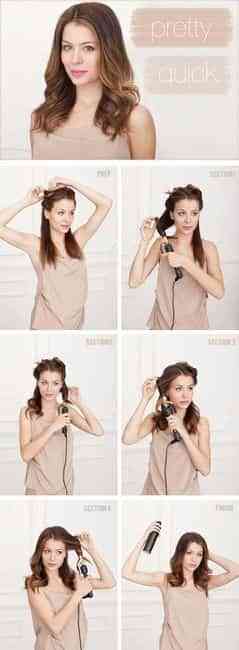 Peinado rápido y atractivo 1 peinado