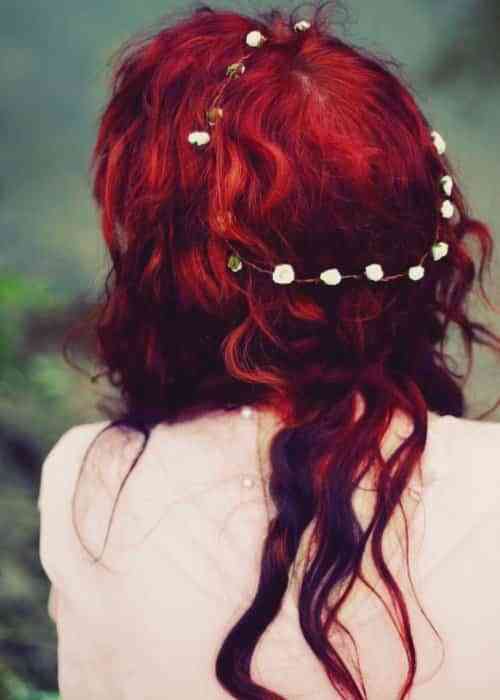 Look rojo para mujer 2 cabello rojo