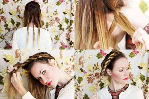 Recogido de trenza muy elegante 1 recogido