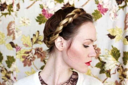 Recogido de trenza muy elegante 2 recogido