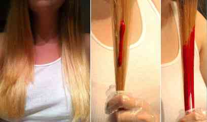 Look en rosa para el cabello 2 mechones