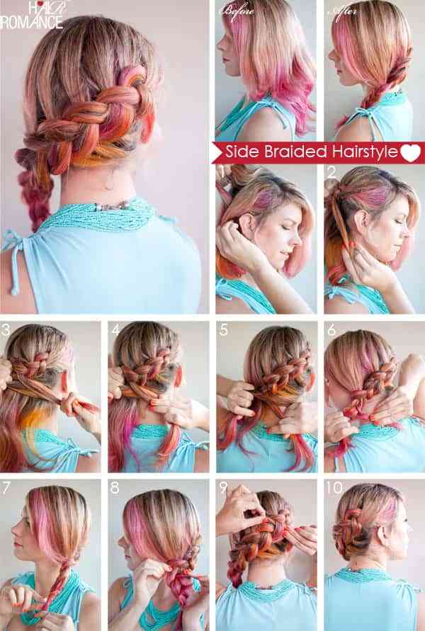Una trenza muy colorida 1 trenza