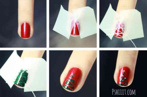Pinta las uñas para Navidad 2 uñas