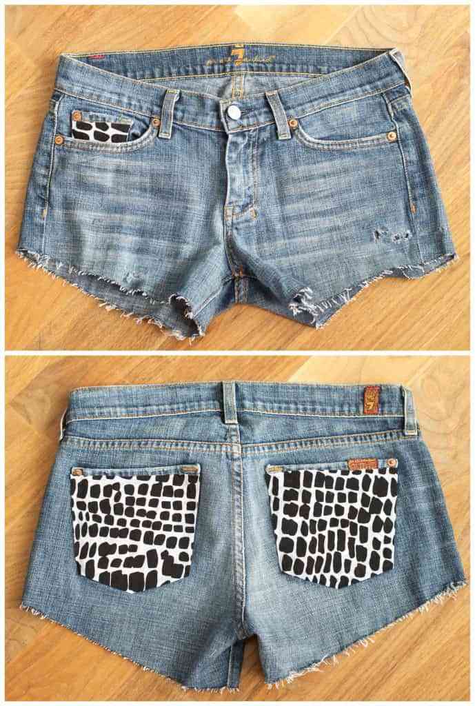 Idea para renovar unos vaqueros 1 shorts