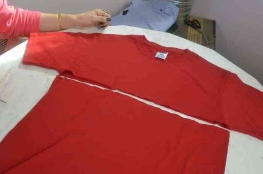 DIY: Collar hecho con camiseta reciclada 2 camiseta