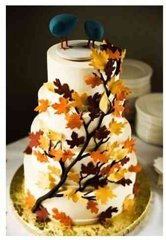 pasteles de boda otoño