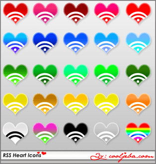 San Valentín en RSS 1 iconos rss
