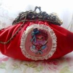 Colección de bolsos "Niña Gato" 1 Bolso rojo