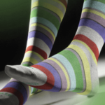 Calcetines para todos 3 Calcetines Gallo a rayas multicolores