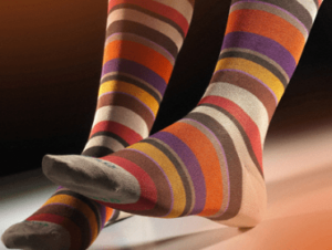 Calcetines Gallo largos a rayas fordas