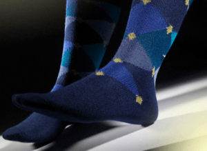 Calcetines Gallo rombos azules