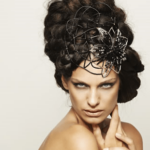 Tocados Monic para el 2010 7 Red Flor lateral