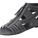 Sandalia Gris Cremallera Pull Bear