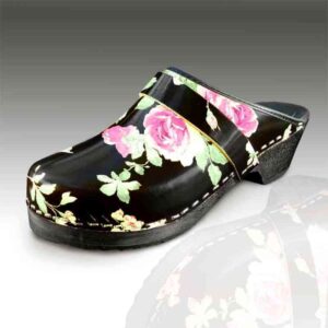 Zuecos de rosas rosas