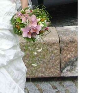 ramo de novia orquideas de colores