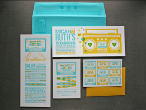 Invitaciones de boda diferentes 1