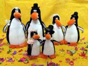 Pareja de Novios Pinguinos