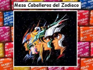 cartel mesa bodas cabelleros del zodiaco