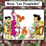 Otra forma de enumerar las mesas de tu boda 5 cartel mesa bodas los picapiedra