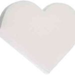 Libro de firmas con forma de corazón Blanco