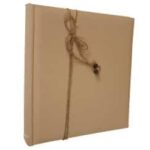 Libro de firmas sencillo color marfil