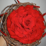 Ramos de novia de rosmelias 4 Ramo de novia de rosmelia roja 1