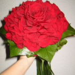 Ramos de novia de rosmelias 3 Ramo de novia de rosmelia roja