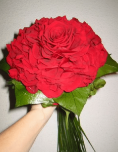 Ramo de novia de rosmelia roja