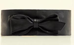 Cinturón negro con lazo de Mango