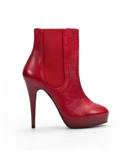 Botines de zara rojos