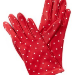 Regalo para Navidad: Guantes de Santacana 1 Guantes polka rojo