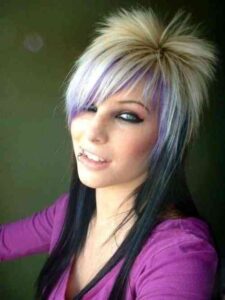mujer corte pelo emo