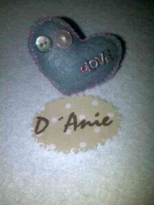 Corazón D´Anie Love Gris