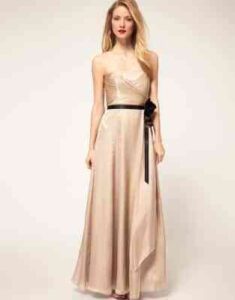 vestido de fiesta crudo