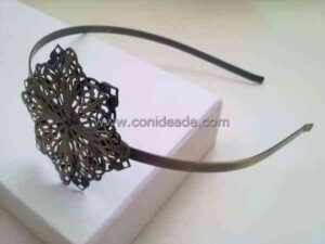 Diadeda vintage flor doble