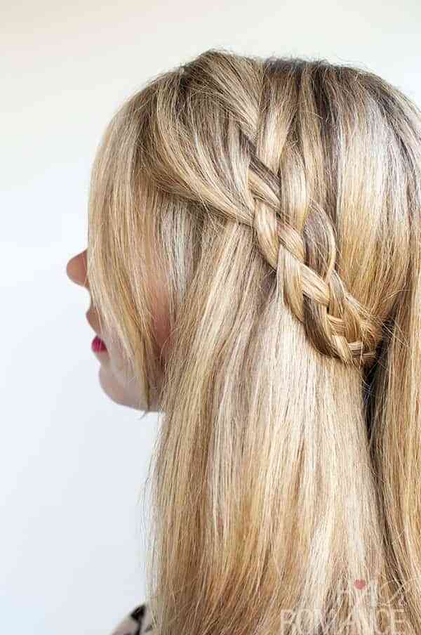 Hermoso peinado con trenza 1 trenza