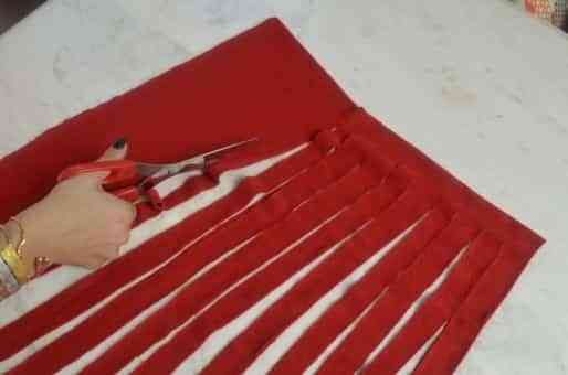 DIY: Collar hecho con camiseta reciclada 3 camiseta