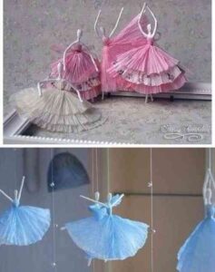 bailarinas de papel para decorar