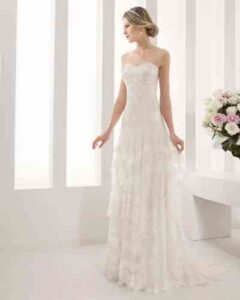 vestidos de novia escote corazón