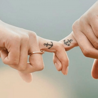tatuajes de matrimonio ancla