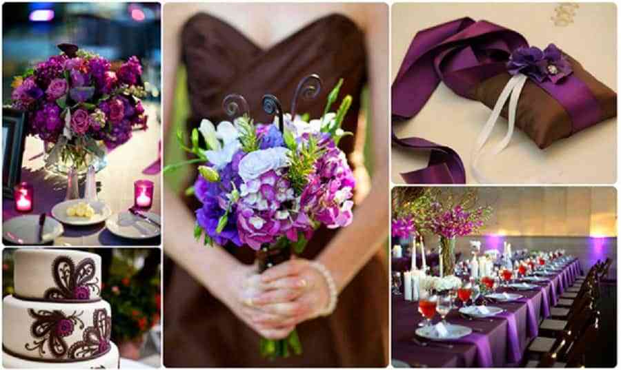 Ideas para decorar una boda en color marrón chocolate 4 boda en color marrón chocolate
