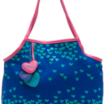 Bolso corazónes azules
