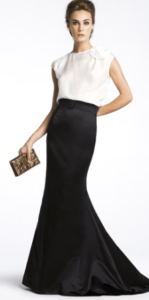 CH 2010 vestido negro y blanco