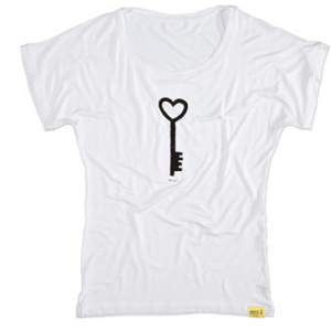 Camiseta Blanca con llave