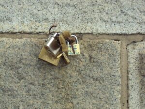 Candados en el puente de Brooklyn