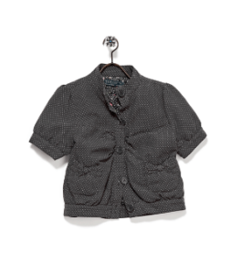 Chaqueta gris manga corta Zara