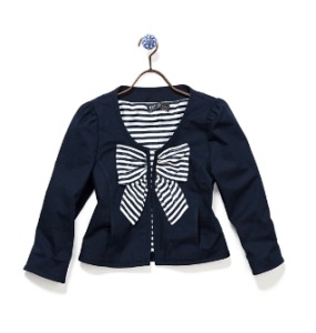 Chaqueta marinera con lacito Zara