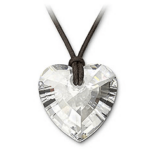 Swarovski para San Valentín 4 Heart clear crystal pendant