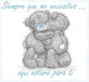 Ositos que se abrazan