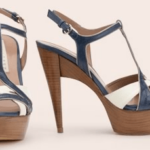 Pura López para verano 2010 2 Sandalias azules y blancas